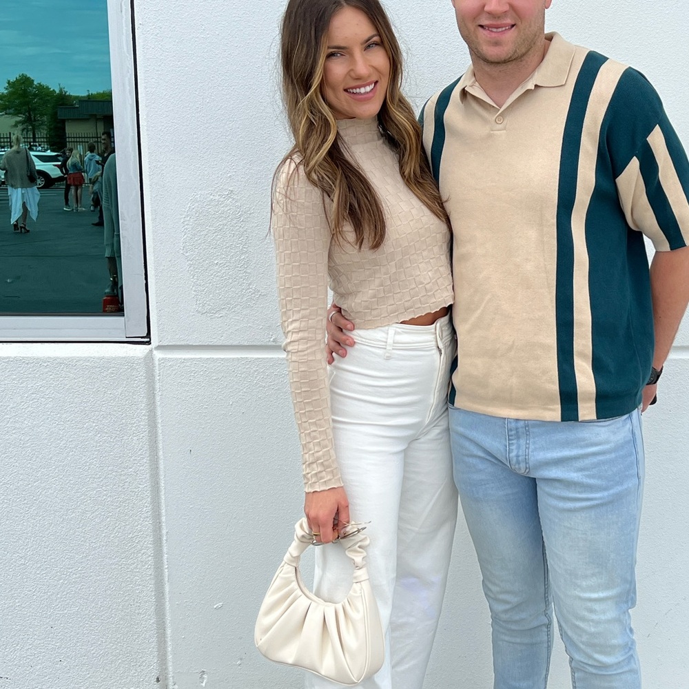 Astr Textured Cream Top
